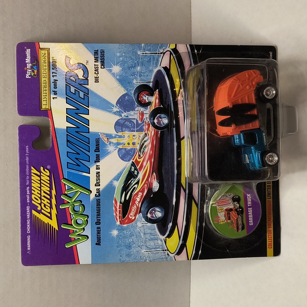 D7 JOHNNY LIGHTNING WACKY WINNERS GARBAGE TRUCK